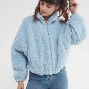 Urban Outfitters Blue Fuzzy Jacket